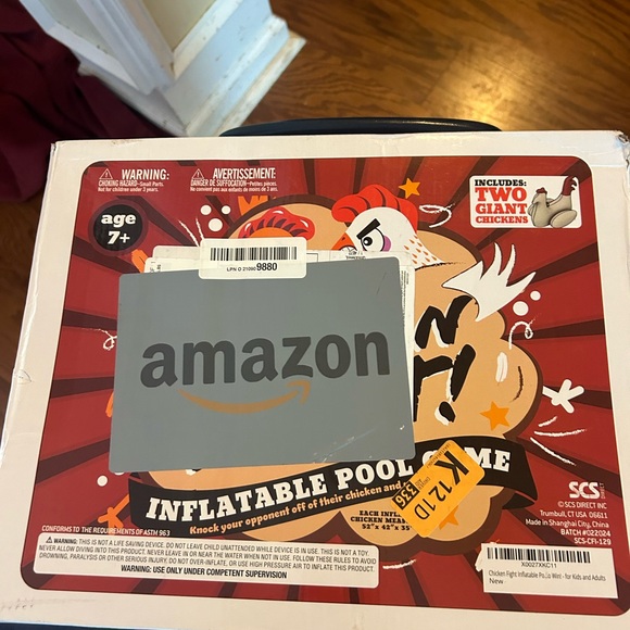 2Giant PoolInflatable Chicken🐓BattleRide-Ons-Flip Your👫Friends🧑🧑🧒toWin🏆! - Picture 2 of 10